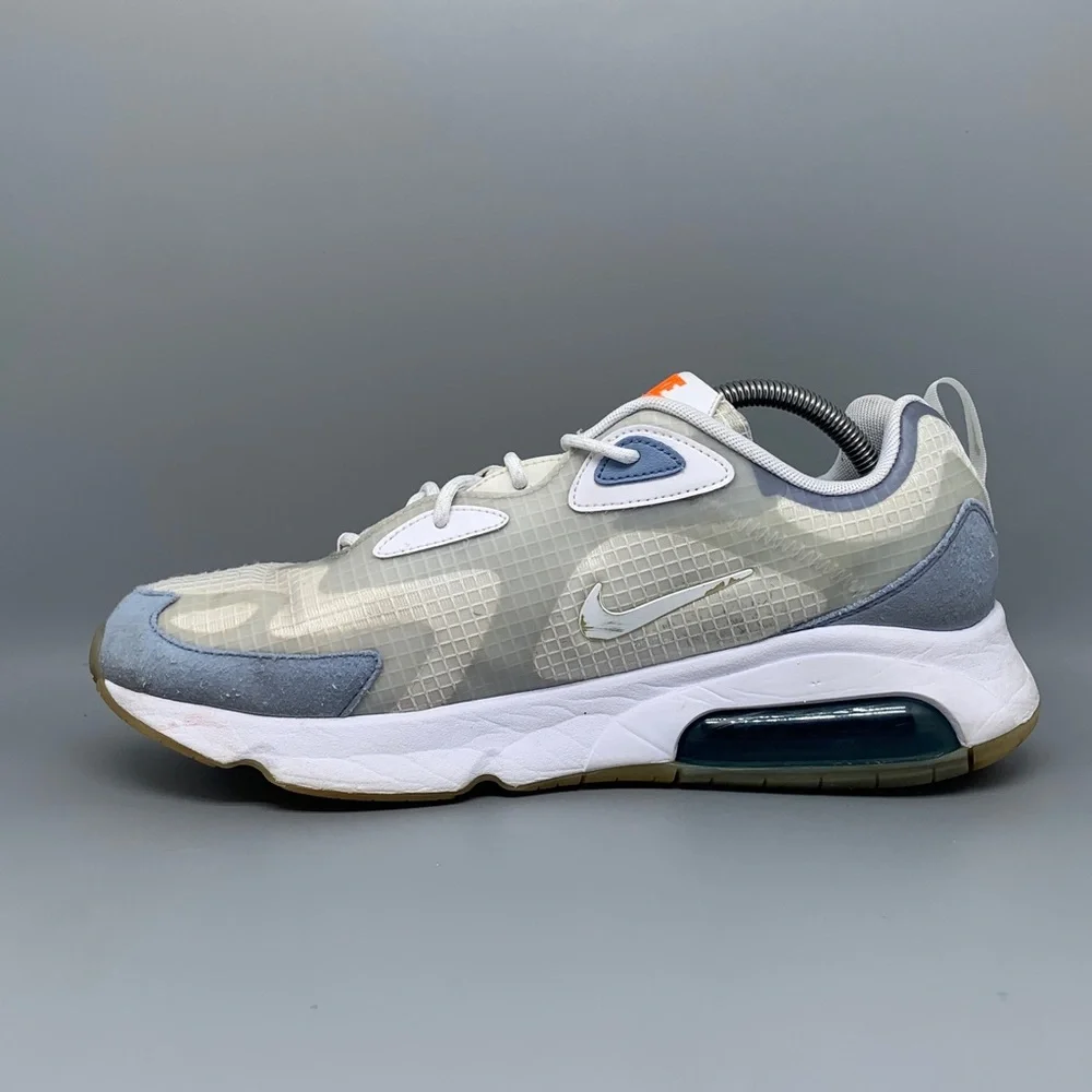 Nike Air Max 200 White Blue‎ Orange Running Shoes CJ0575-100 Men’s Sz 11